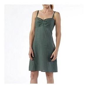 Patagonia Dress Womens 4 Green Summertime ALine Tank Hemp Cotton Light Casual